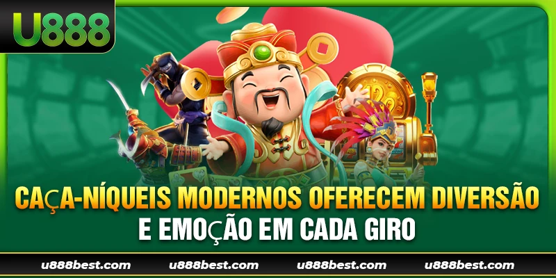 Caça-Níqueis modernos oferecem diversão e emoção em cada giro