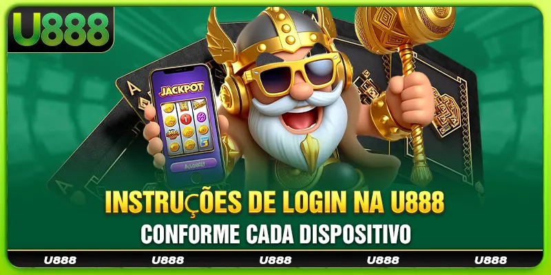 Instruções de login na U888 conforme cada dispositivo