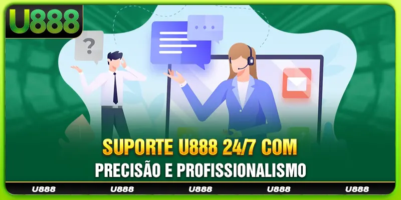 Suporte U888 24/7 com precisão e profissionalismo